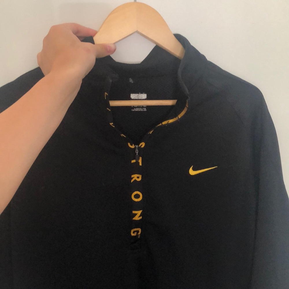 NIKE “live strong” quarter zip